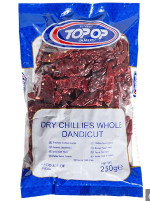 TOP - OP CHILLIES WHOLE DANDICUT - 250G - TOP - OP