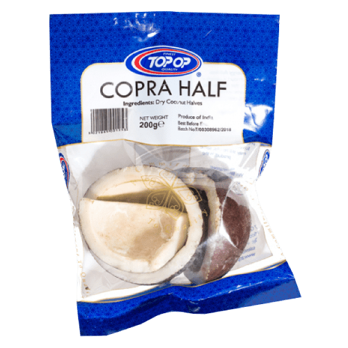 TOP - OP COCONUT (COPRA) HALVES - 200G - TOP - OP