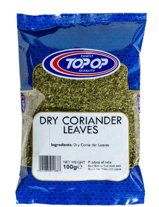 TOP - OP DRY CORIANDER LEAVES - 100G - TOP - OP