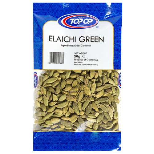 TOP - OP ELAICHI GREEN (CARDAMOM) - 50G - TOP - OP