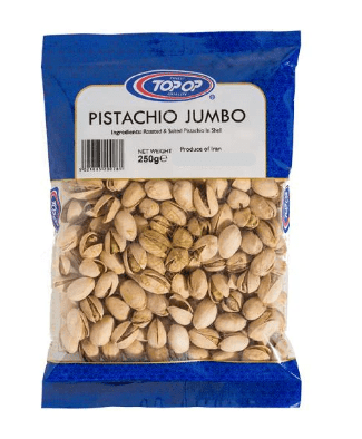 TOP - OP PISTACHIO JUMBO ROASTED & SALTED PISTACHIO IN SHELL - 750G - TOP - OP