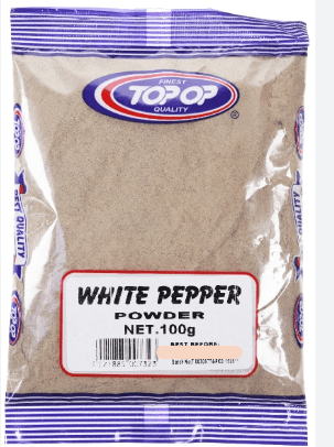 TOP - OP WHITE PEPPER POWDER - 100G - TOP - OP