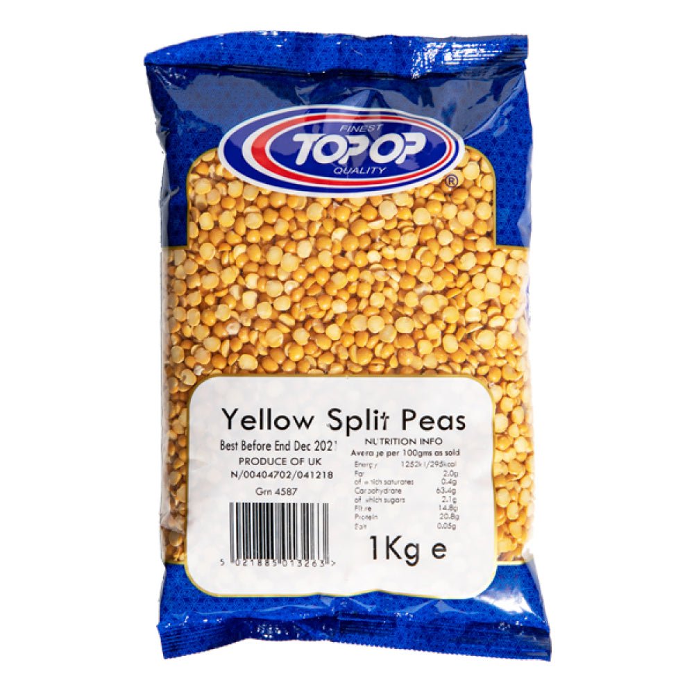 TOP - OP YELLOW SPLIT PEAS - 1KG - TOP - OP