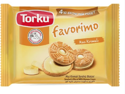 TORKU BANANA SANDWICH BISCUIT ASSORTED - 244G - TORKU