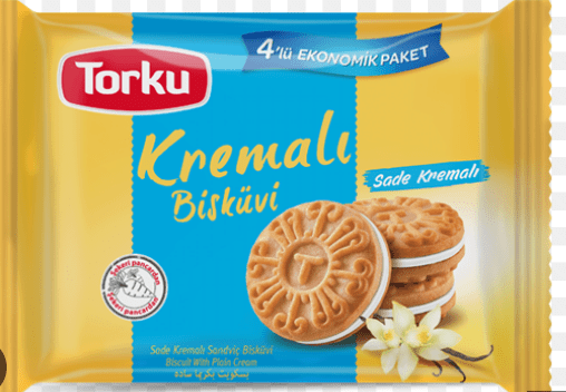 TORKU VANILLA SANDWICH BISCUIT ASSORTED - 244G - TORKU