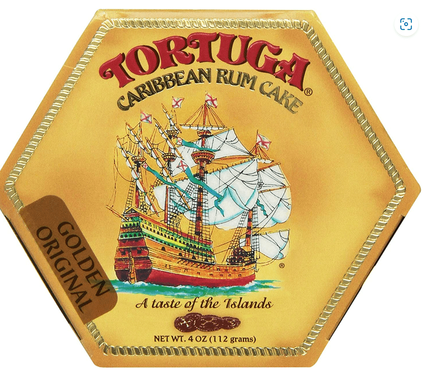 TORTUGA GOLDEN ORIGINAL CARIBBEAN RUM CAKE - 112G - TORTUGA