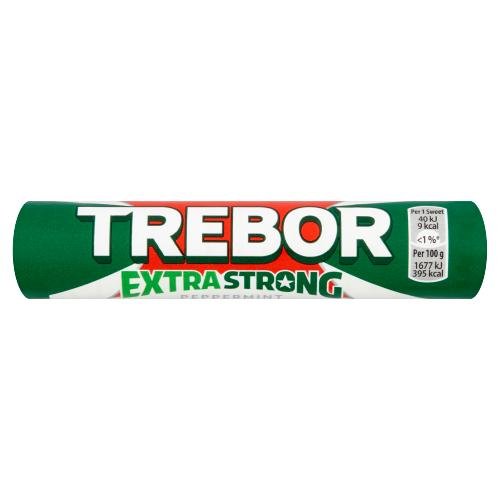 TREBOR EXTRA STRONG MINT ROLL - 40G - TREBOR