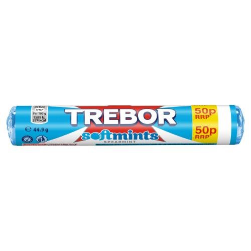 TREBOR SOFTMINT SPEARMINT - 44G - TREBOR