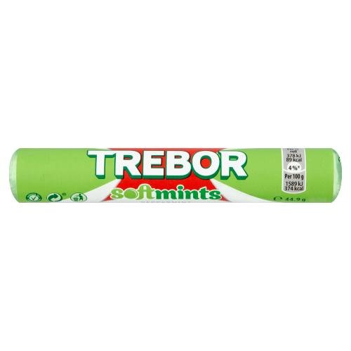 TREBOR SOFTMINTS PEPPERMINT ROLL - 40G - TREBOR