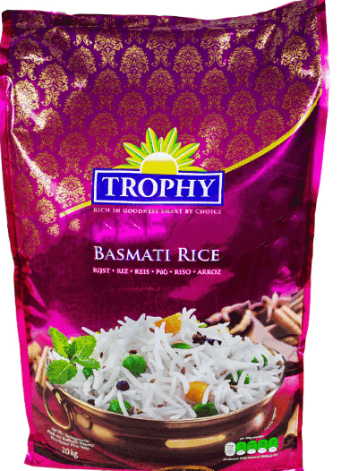 TROPHY BASMATI RICE - 20KG - TROPHY