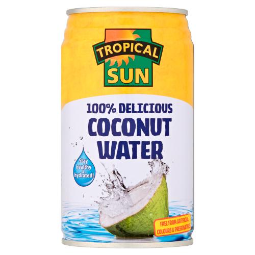 TROPICAL SUN 100% NATURAL COCONUT WATER - 330 ML - TROPICAL SUN