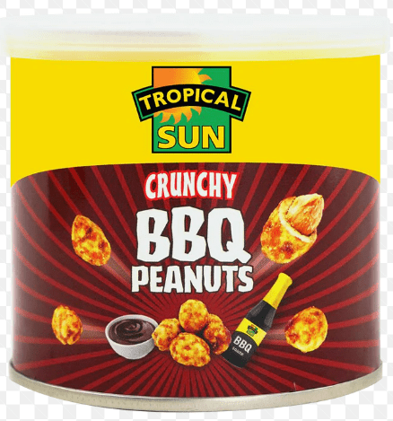 TROPICAL SUN BBQ PEANUTS - 140G - TROPICAL SUN