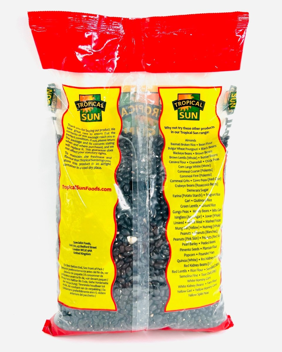 TROPICAL SUN BLACK BEANS - 2KG - TROPICAL SUN