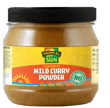 TROPICAL SUN CARIBBEAN MILD CURRY POWDER - 500G - TROPICAL SUN