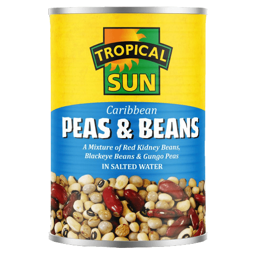 TROPICAL SUN CARIBBEAN PEAS & BEANS - 400G - TROPICAL SUN