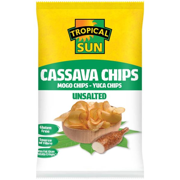 TROPICAL SUN CASSAVA CHIPS UNSALTED - 80G - TROPICAL SUN