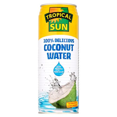 TROPICAL SUN COCONUT WATER NATURAL - 520ML - TROPICAL SUN