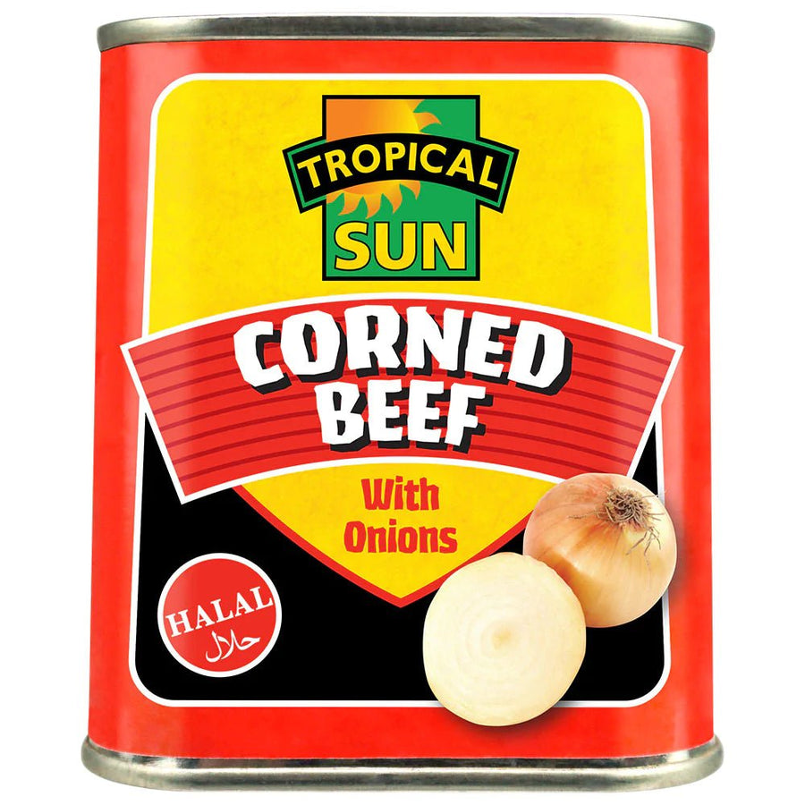 TROPICAL SUN CORNED BEEF ONION HALAL - 340G - TROPICAL SUN