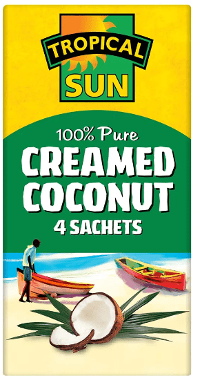 TROPICAL SUN CREAMED COCONUT SACHE - 50G - TROPICAL SUN