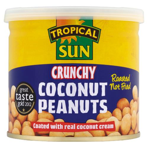 TROPICAL SUN CRUNCHY COCONUT PEANUTS - 165G - TROPICAL SUN