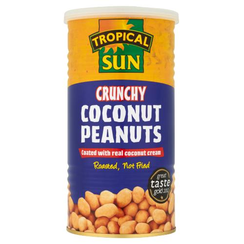 TROPICAL SUN CRUNCHY COCONUT PEANUTS - 330G - TROPICAL SUN