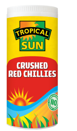 TROPICAL SUN CRUSHED RED CHILLIES - 50G - TROPICAL SUN