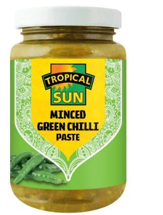 TROPICAL SUN GREEN CHILLI PASTE - 210G - TROPICAL SUN