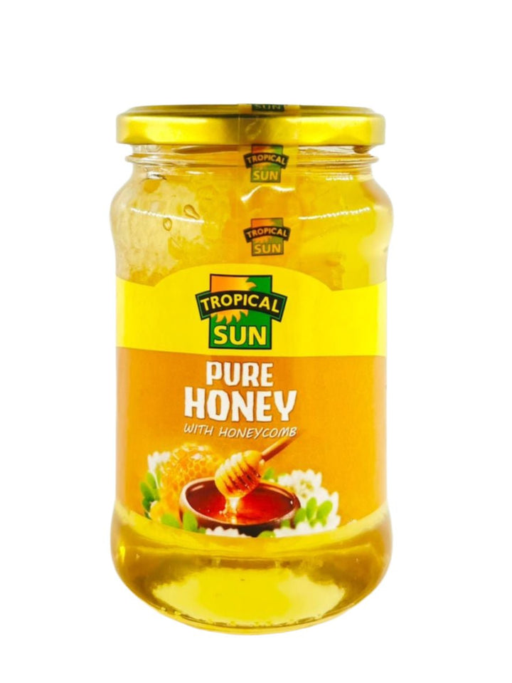 TROPICAL SUN HONEY WIYH HONEYCOMB - 500ML - TROPICAL SUN