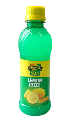 TROPICAL SUN LEMON JUICE - 250ML - TROPICAL SUN