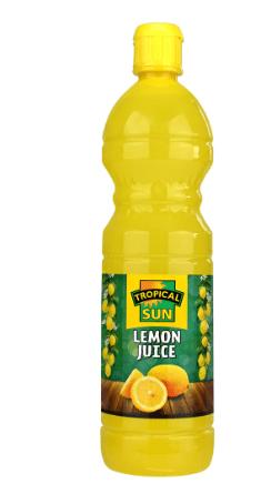 TROPICAL SUN LEMON JUICE - 350ML - TROPICAL SUN