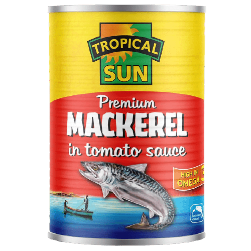 TROPICAL SUN MACKEREL IN TOMATO SAUCE - 400G - TROPICAL SUN