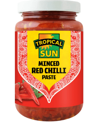 TROPICAL SUN MINCHED RED CHILLI PASTE - 210G - TROPICAL SUN