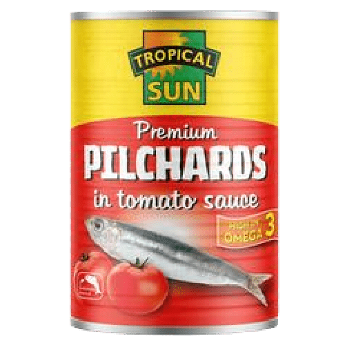 TROPICAL SUN PILCHARDS IN TOMATO - 425G - TROPICAL SUN