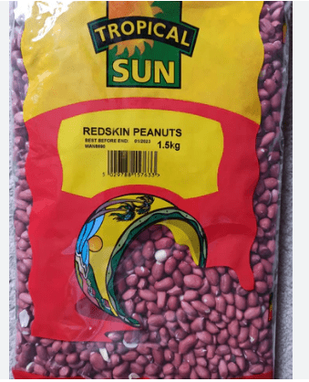 TROPICAL SUN RED SKIN PEANUTS - 1.5KG - TROPICAL SUN