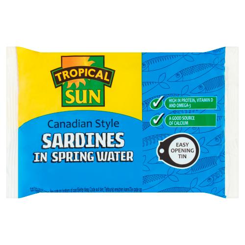 TROPICAL SUN SARDINES IN WATER - 106G - TROPICAL SUN