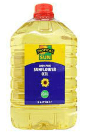 TROPICAL SUN SUNFLOWER OIL - 5L - TROPICAL SUN