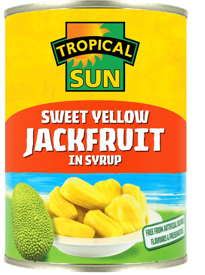 TROPICAL SUN SWEET YELLOW JACKFRUIT IN SYRUP - 565G - TROPICAL SUN