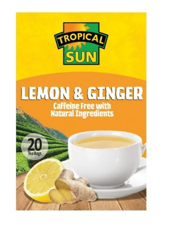 TROPICAL SUN TEA LEMON GINGER - 20S 60G - TROPICAL SUN