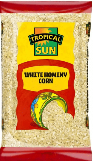 TROPICAL SUN WHITE HOMINY CORN - 500G - TROPICAL SUN