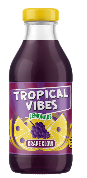 TROPICAL VIBES LEMONADE GRAPE GLOW - 300ML - TROPICAL SUN