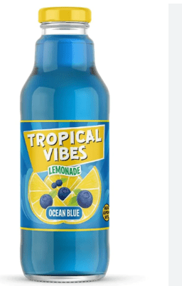 TROPICAL VIBES LEMONADE OCEAN BLUE - 532ML - TROPICAL SUN