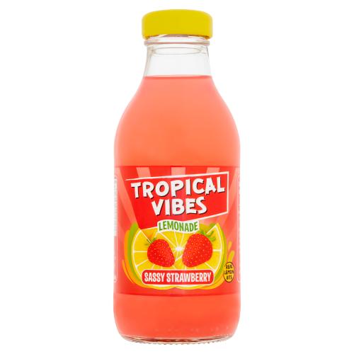 TROPICAL VIBES LEMONADE SASSY STRAWBERRY - 300ML - TROPICAL VIBES