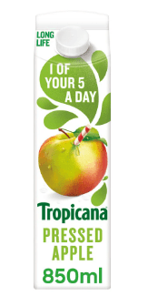 TROPICANA PRESSED APPLE - 850ML - TROPICANA