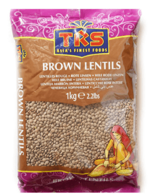 TRS LENTILS BROWN WHOLE MASOO 1KG - TRS