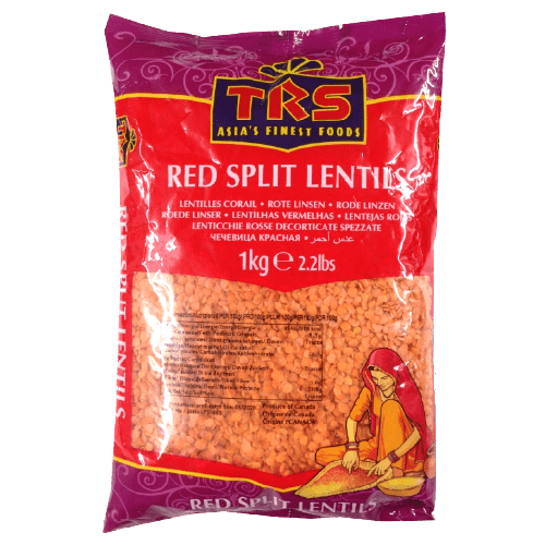 TRS RED SPLIT LENTILS - 1KG - TRS