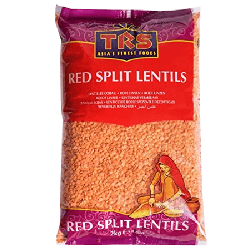 TRS RED SPLIT LENTILS - 2KG - TRS