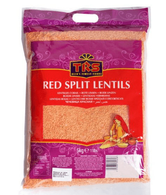 TRS RED SPLIT LENTILS - 5KG - TRS