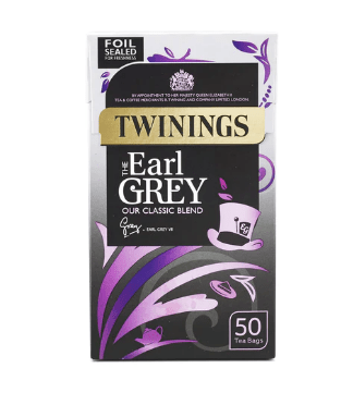 TWININGS EARL GRAY 50TEA BAGS - 125G - TWININGS