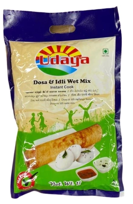 UDAYA DOSA & IDLI WET MIX INSTANT COOK - 1KG - UDAYA