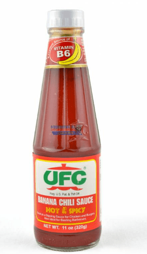 UFC HOT & SPICY BANANA CHILLI SAUCE - 320G - UFC